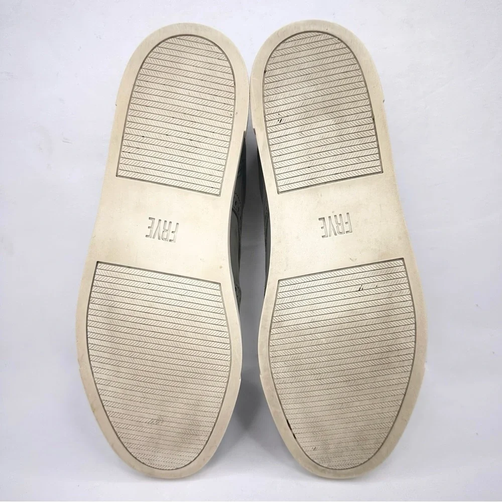 Frye gray Kiltie fringe sneaker Oxford preppy loafer brogue wingtip buckle 7.5 - Picture 12 of 13